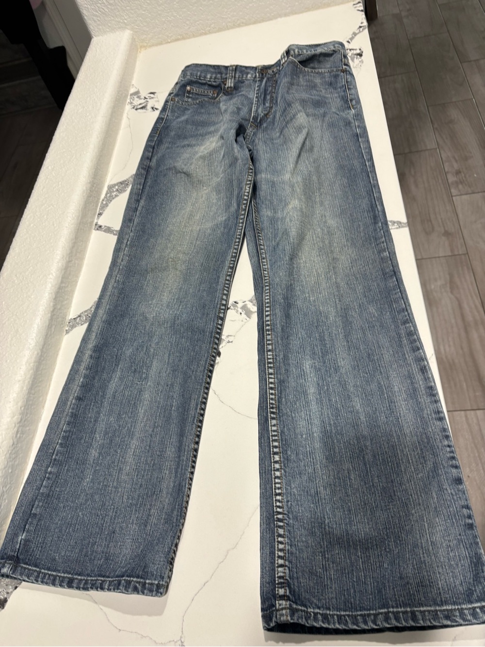 Flypaper Men's Wide Leg Blue Jeans